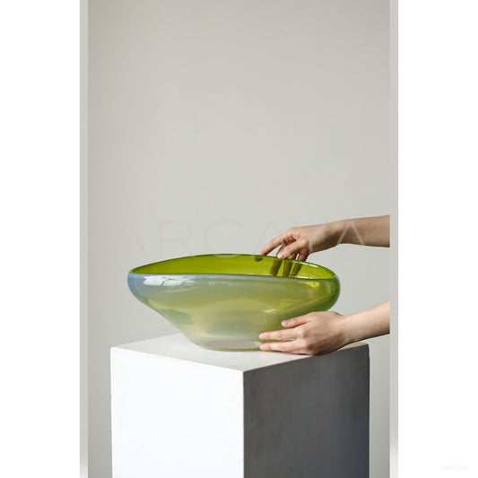 Glazed Glass Fruit Bowl Modern - scene