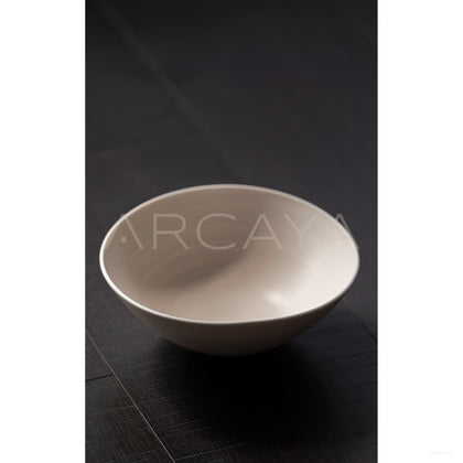 Amu Collab White Conical Salad Bowl - scene