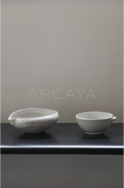 Amu Collab Double Ear Large Ceramic Bowl - scene