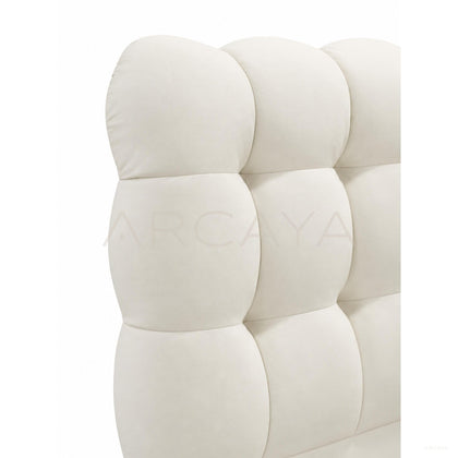 Cat Scratch Resistant Leather Bubble Bed - scene