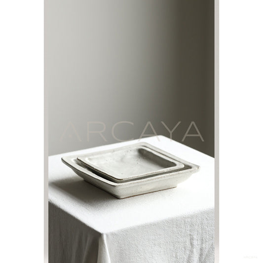 Amu Collab Ceramic Salad Plate - scene