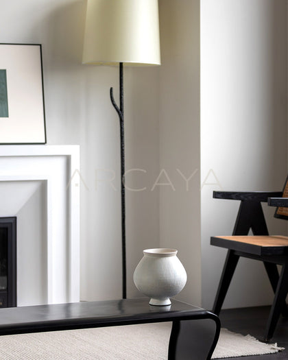 Dadan Textured Ceramic Vase Living Room - scene