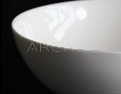 Sunxun Collab Pure White Ceramic Conical Bowl - scene