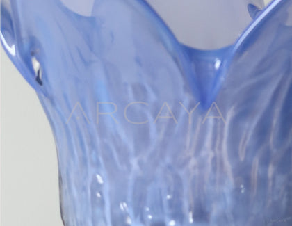 Glazed Glass Petal Vase - scene