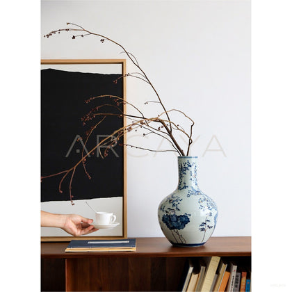 Jingdezhen Blue White Jar Vase Entryway - scene