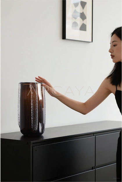 Glass Art Vase Tabletop - scene