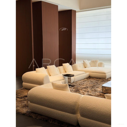 Super Moon Curved Sofa - scene