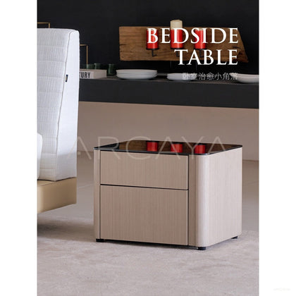 Italian Minimalist Nightstand - scene