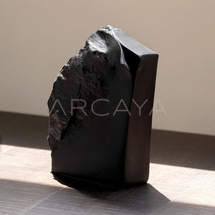 Black White Rock Texture Ceramic Vase - main
