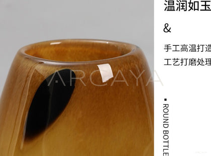 Mid Century Speckled Glass Vase - scene