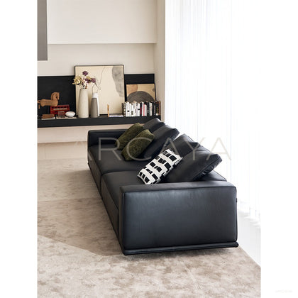Horizonte Linear Minimalist Sofa - scene