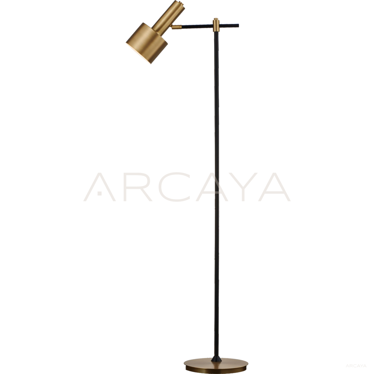 Gold Adjustable Cylinder Floor Lamp 21551 in detail