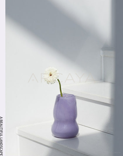 Mid Century Gourd Glass Vase - scene