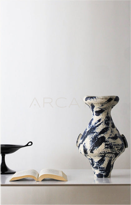Dadan Jingdezhen Large Chinese Art Vase - scene