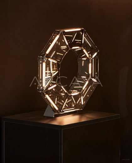 Octagonal Prism Halo Table Lamp 80723 - scene