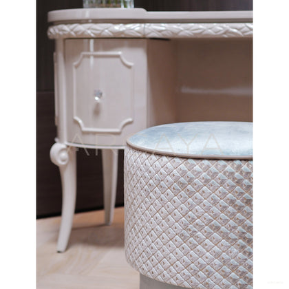 Cream White Classical Desk - scene