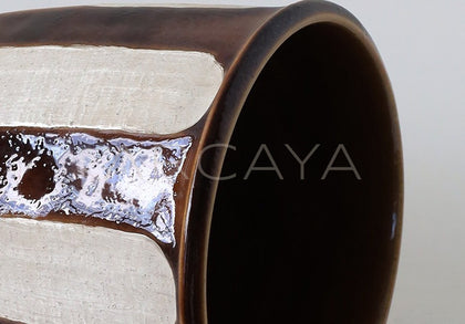Dadan Silver Glaze Jingdezhen Wide Mouth Vase - scene