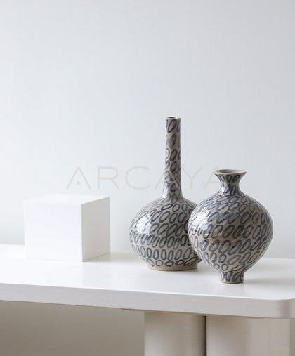 Dadan Jingdezhen New Chinese Wabi Sabi Jar Vase - scene
