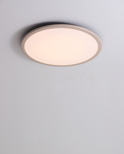 Milky Thin Disc Ceiling Light 23051 - scene