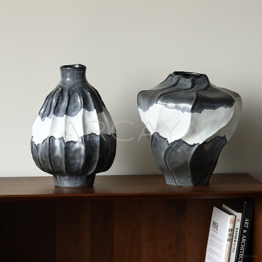 Hand Thrown Wabi Sabi Ceramic Vase - main