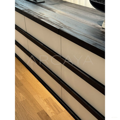 Black White Minimalist Sideboard - scene