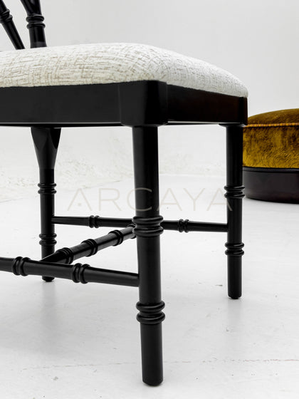 Vintage Bamboo Joint Dining Chair - detail