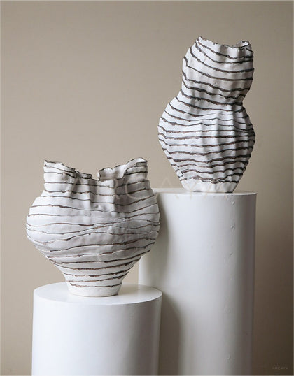 Wabi Sabi Jingdezhen Designer Art Vase - scene