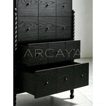 Hawser Oak Tall Dresser — Storage - scene