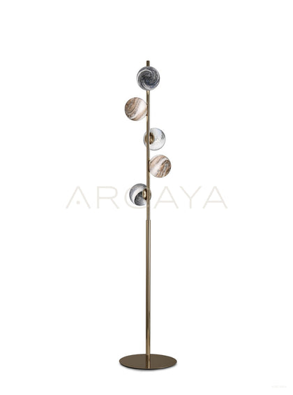 Five Stone Disc Floor Lamp 22012 - scene