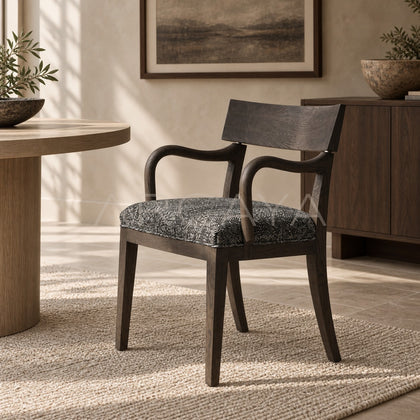 Oak Smoked Light Brushed Dining Chair - scene