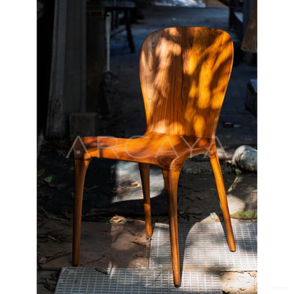 Teak Chair Light And Shadow - scene