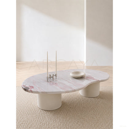 Cream Style Fendi Pink Coffee Table - scene