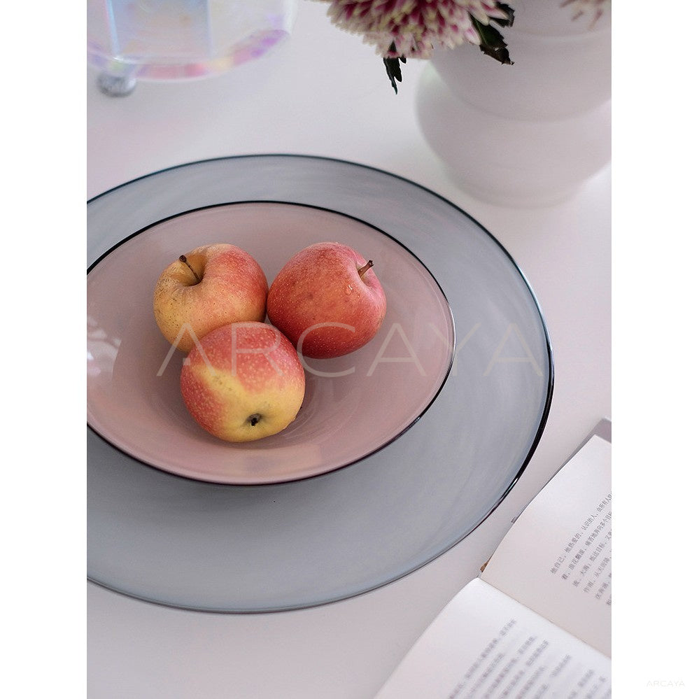 Handmade Glass Fruit Bowl Coffee Table in detail