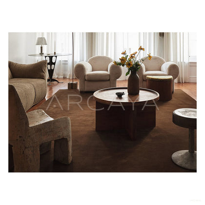 Dark Cocoa Solid Rug Dsm P032 C02 - scene
