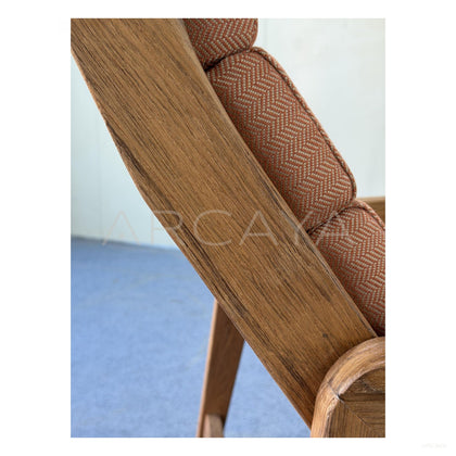 Teak Heritage Outdoor Lounger - scene