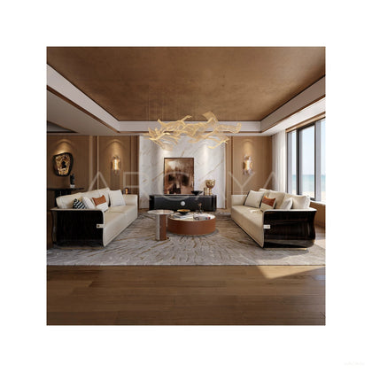 Supreme Ebony Liuying Sofa - scene