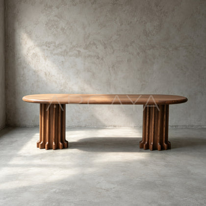 Oak Oval Dining Table - main