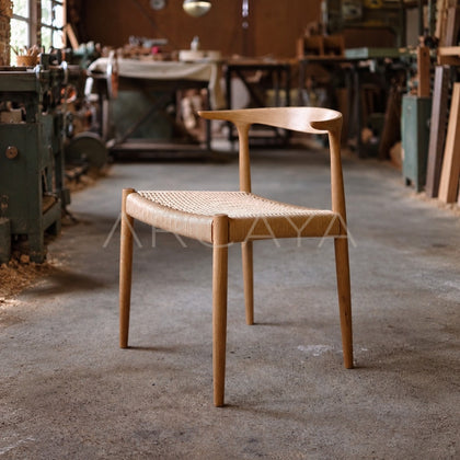 Japanese White Oak Rope Chair - main
