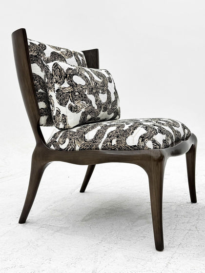 Solid Wood Lounge Chair - scene