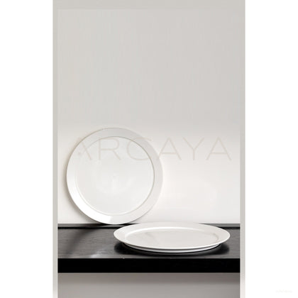 Sunxun Collab Minimalist White Porcelain Plate - scene