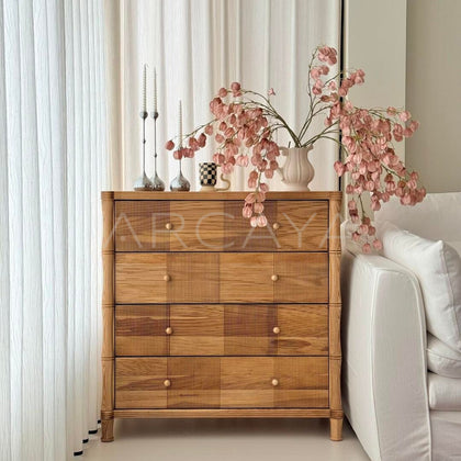 Natural Wood Chest Of Drawers - main