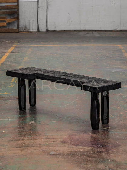 Natural Style Solid Wood Bench - scene