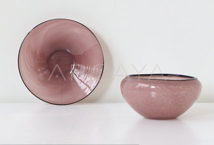 Glass Fruit Bowl Coffee Table - scene