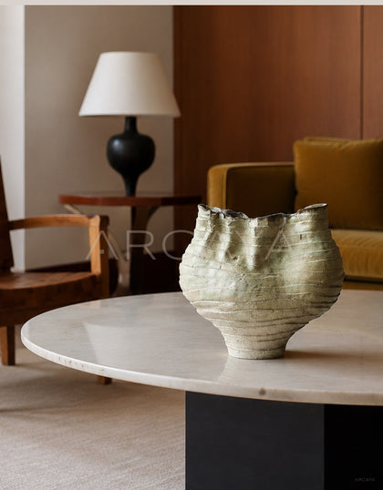 Vintage Twisted Pleated Irregular Vase - scene