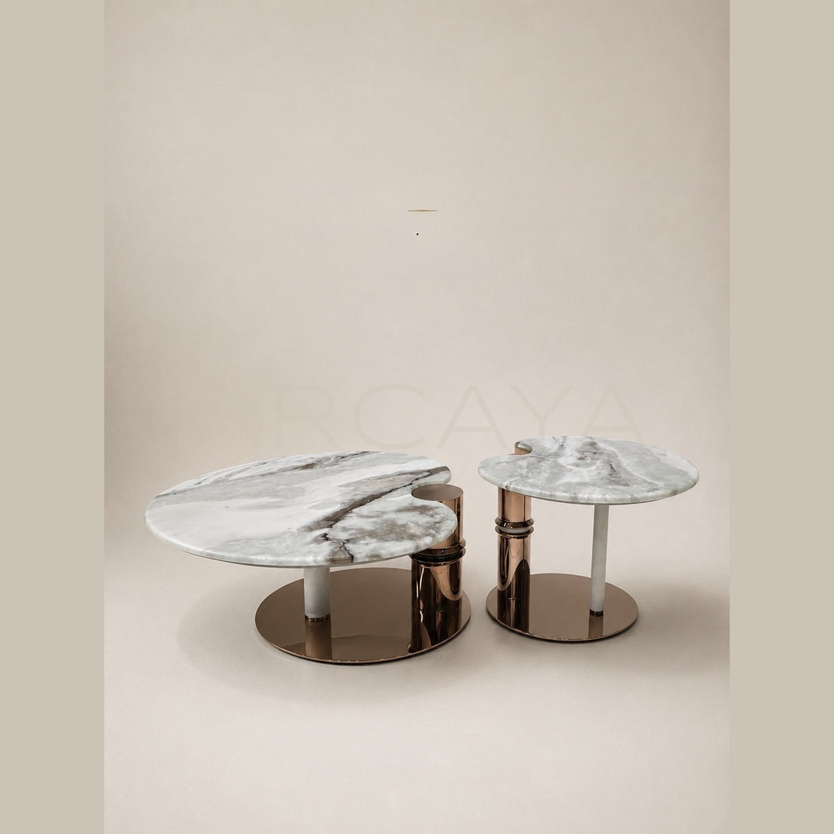 Daze Artistic Stone Coffee Table Set in detail