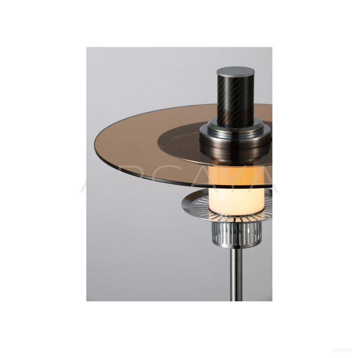 Amber Disc Table Lamp 80516 in detail