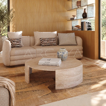 Natural Travertine Coffee Table - main