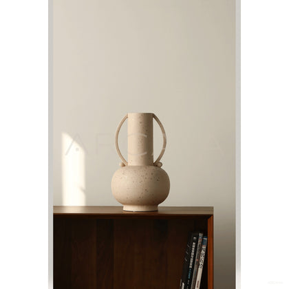 Black Double Ear Art Vase - scene
