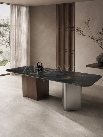 Daze Monet Forest Stone Tea Table - scene