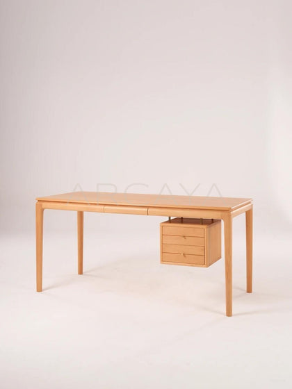 Custom Beech Writing Desk - scene